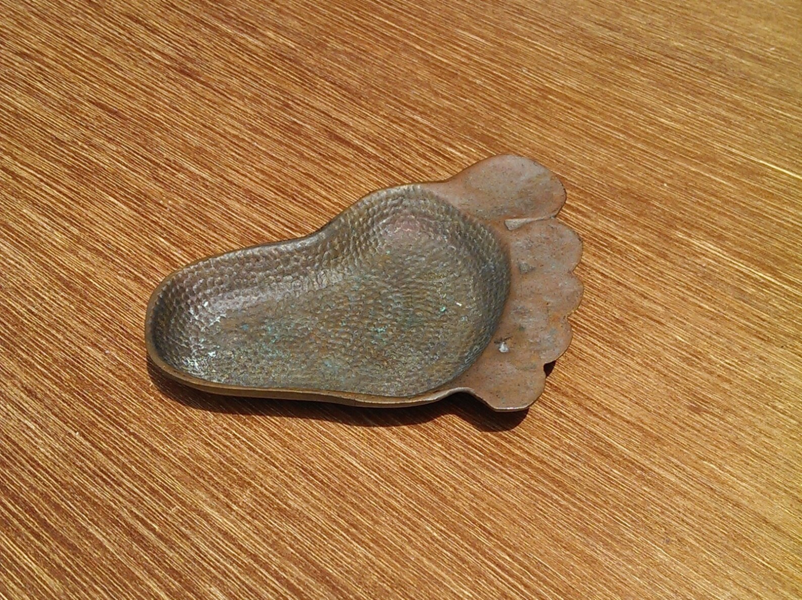 Unique Hammered Brass Foot Ashtray or Trinket Dish Etsy