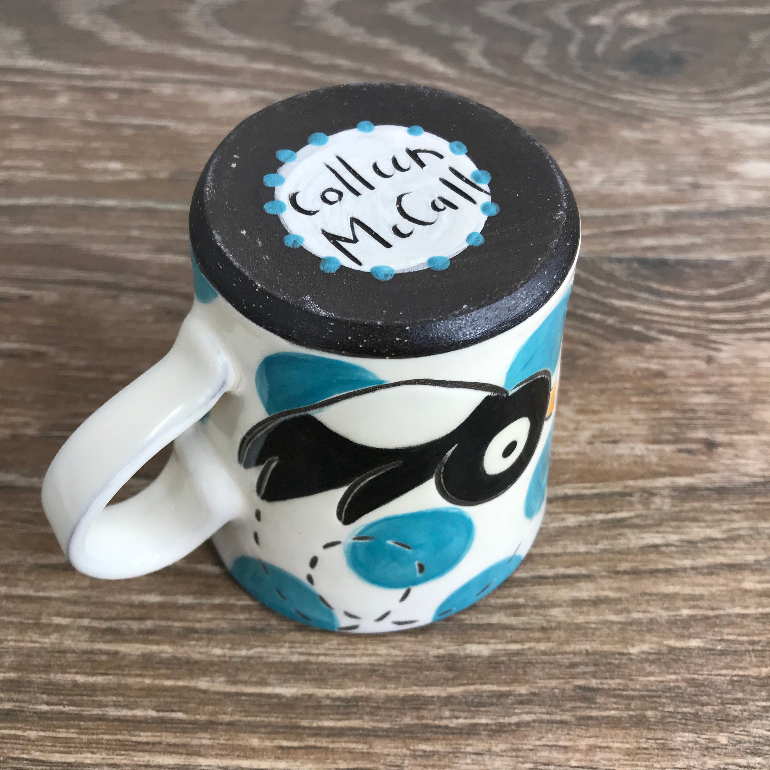 ceramic penguin mug