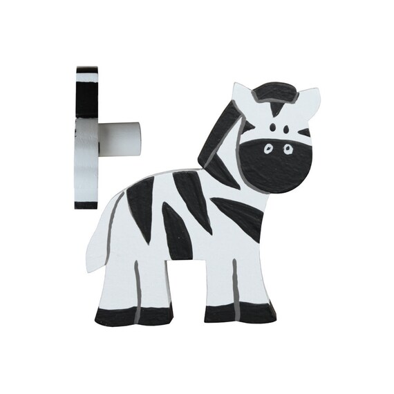 Zebra Drawer Knob Safari Zebra Drawer Pull Etsy