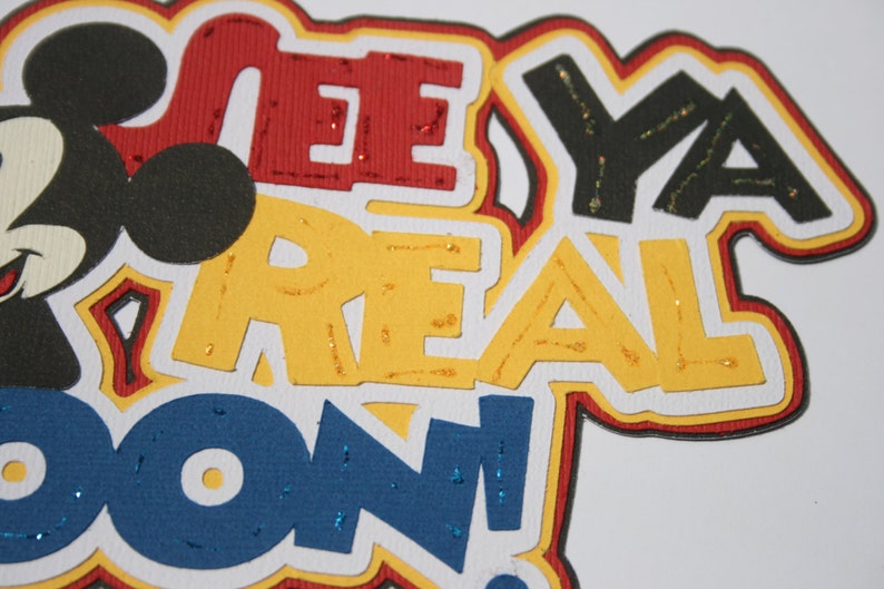 Disney See Ya Real Soon Die Cut Paper Pieced Title for - Etsy Australia