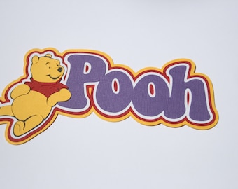 Disney - Pooh - Die Cut Title for Scrapbook Pages - Winnie the Pooh - Hundred Acre Wood