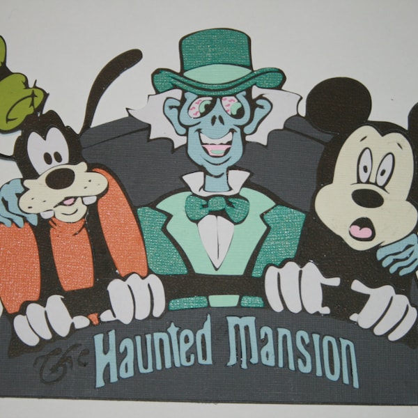 Disney - The Haunted Mansion - Die Cut Paper Piecing for Scrapbook Pages - Doombuggy - Hitchhiking Ghosts