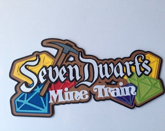 Disney - Seven Dwarfs Mine Train - Die Cut Paper Pieced Title for Scrapbook Pages