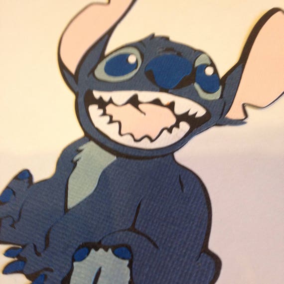 Disney Stitch Scrapbook Embellishment Die Cut Paper Pieced