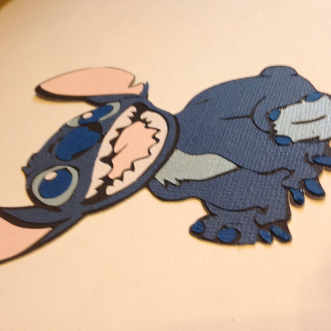 Disney Stitch Scrapbook Embellishment Die Cut Paper Pieced Etsy