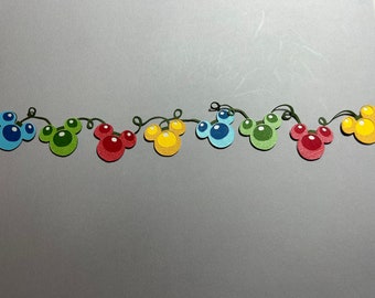 Disney Christmas Light Border - Disney Christmas - Christmas Lights - Very Merry Christmas - Mickey Lights - Very Merrytime Cruise