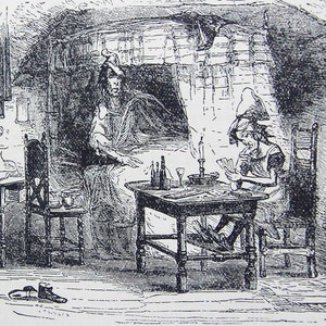 The Old Curiosity Shop Charles Dickens Libro illustrato blu vintage degli anni &#39;30 Classico storico