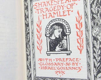 Hamlet William Shakespeare 1906 Vintage pocket book English Literature Classic books gifts