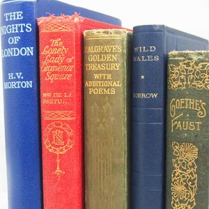 Adopt ein Antique 100+ Jahre altes Buch Worn Loved Hardcover Bücher Vintage Buch für Buchliebhaber