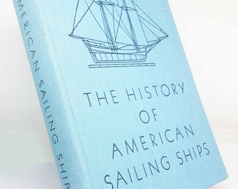 American Sailing Ships 1935 Vintage picture book illustrated plans  seamanship Sea Adventure Hardback