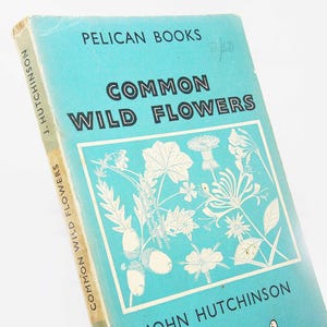 Wild flower Book Illustrated 48 Guide Flower Picture book guide Vintage Garden antique