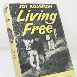 Living Free Animal Stories Illustrated Antique For Animal Lovers 1960s Stories Vintage hardback Book Vintage, gift collectibles Stories gift