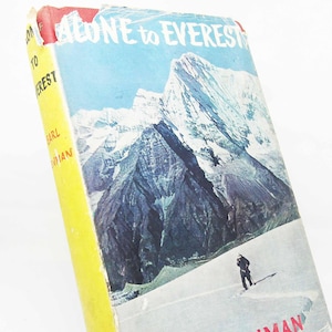 Alone To Everest Hardcover Abenteuer Klettern Everest Travel Books Vintage 50er Jahre Vintage Bücher