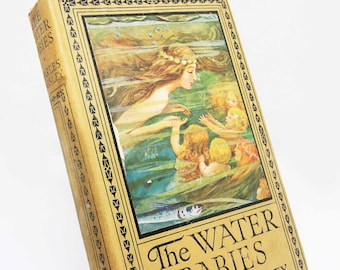 The Water Babies Charles Kingsley 1921 Antique Vintage Classic Book Childrens Book Gift ideas