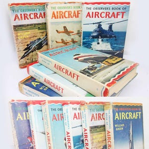 Guides d&#39;avions vintage Livres cadeaux Livres de repérage Avions militaires illustrés et guides d&#39;avions vintage