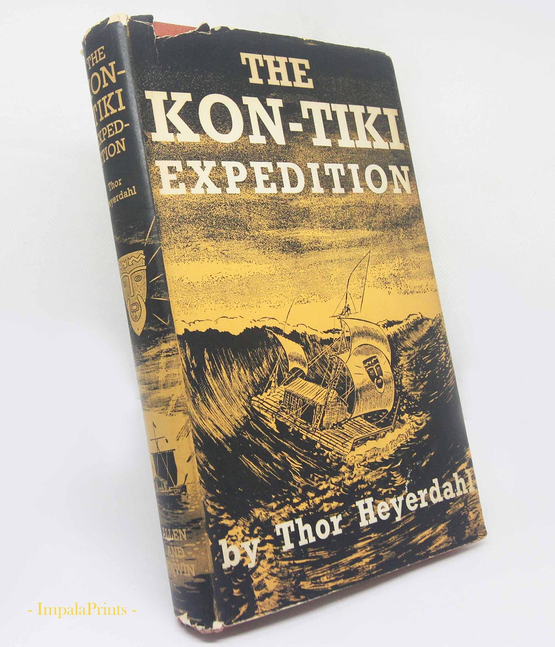 Contiki Reed Book Vintage Kon-tiki Book, Hardback History Archeology, Travel, Adventure ...