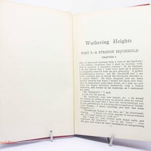 Emily Bronte Wuthering Heights 1930s Novel gift Hardback Vintage book Novels Historic classic books