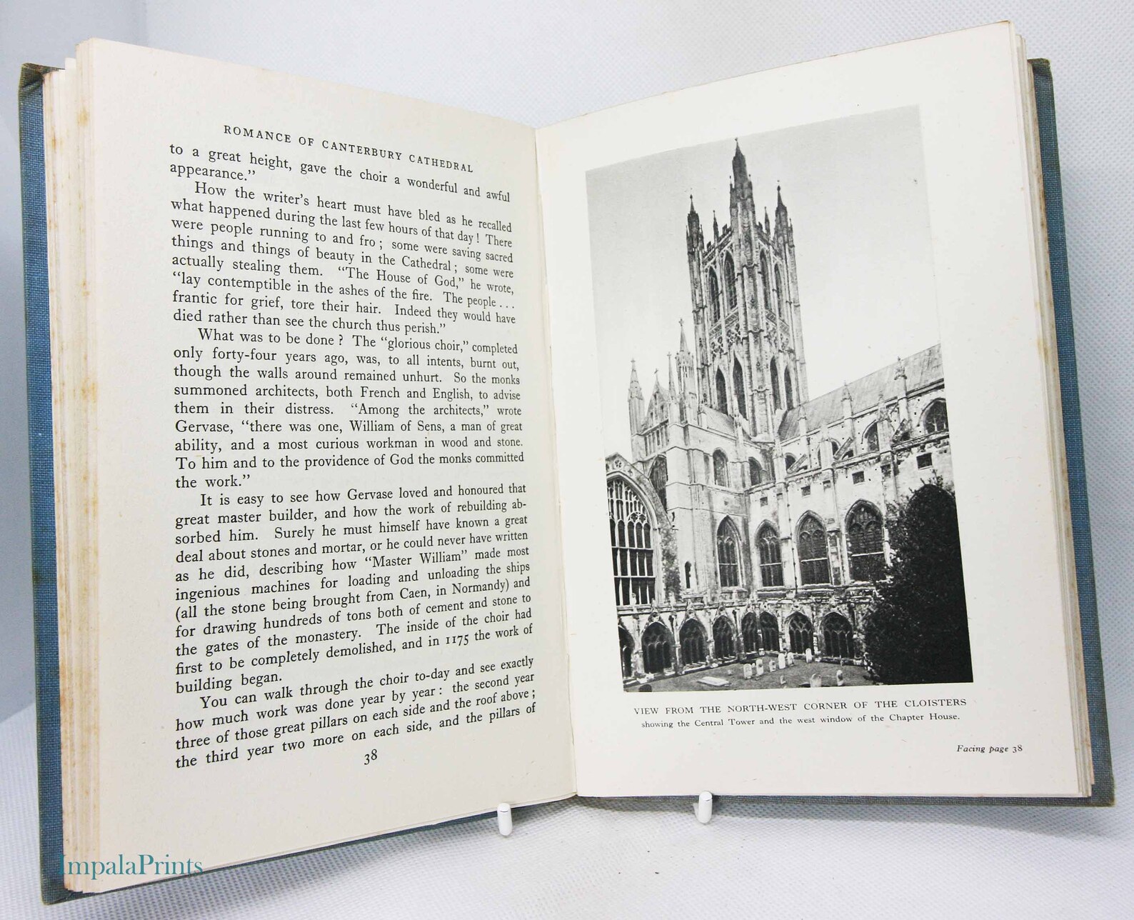 Canterbury Cathedral Guide 1945 Illustrated Vintage Antique Etsy