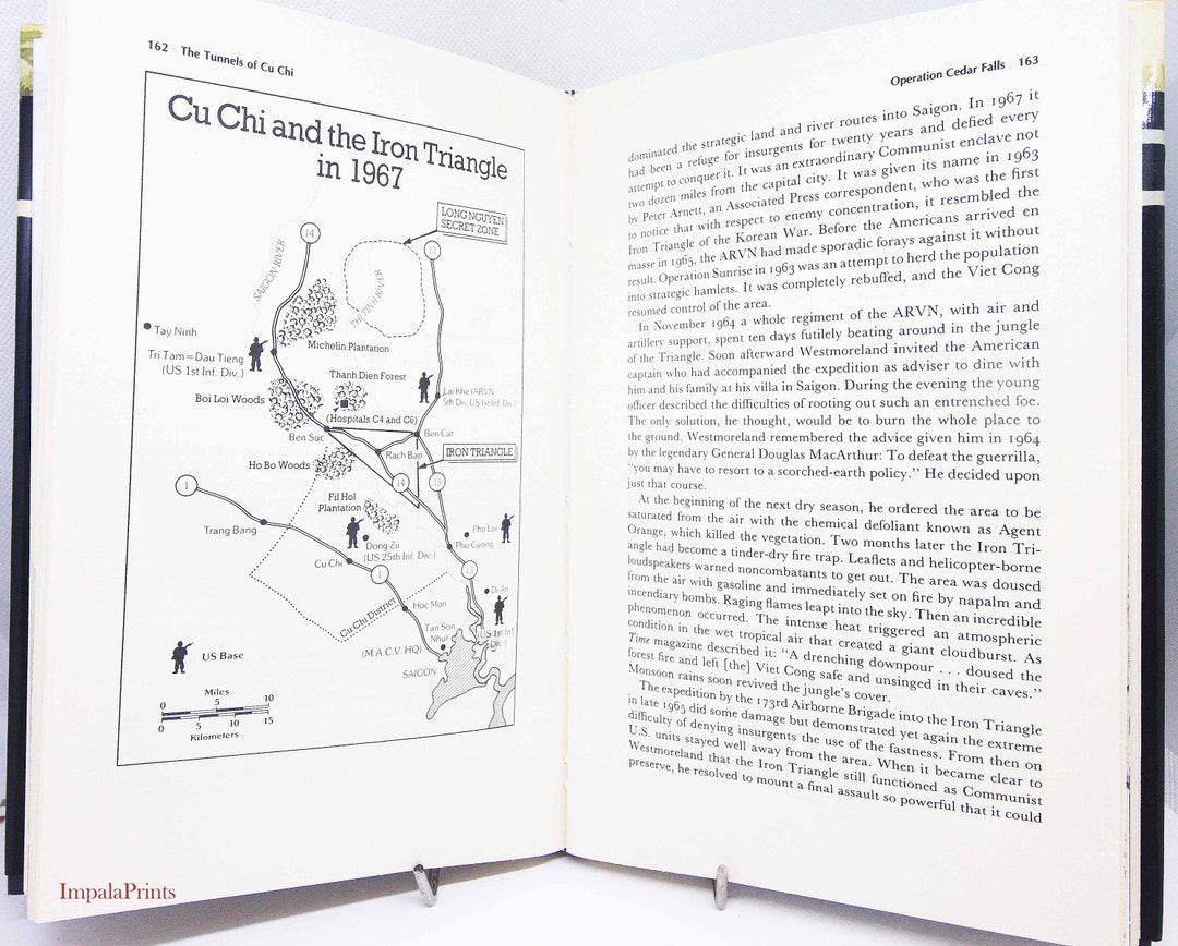 The Cu Chi Tunnels Vietnam War Militaria History Book War Etsy