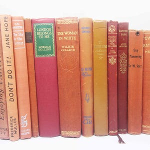 Adopt an Antique Book Worn Loved hardback books Vintage Book for book lovers