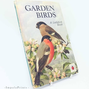 Garden Birds Vintage 1960s Nature book Ladybird book Nature childrens Hardback, with Illustrated Ornithology guide