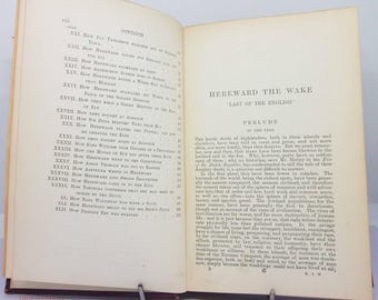 Hereward the Wake of England 1925 Anglo Saxon Norman Invasion mythology Story guide Antique story book