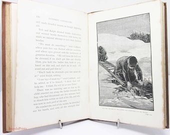 Antique Childrens Book 1889 illustrated Stories Childrens book Stories gifts Vintage Book Kids Book illustrated