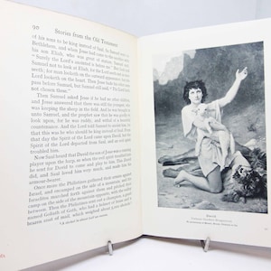 Antique Stories from New Testament Illustrated book bible 1908 Bible Hardback red