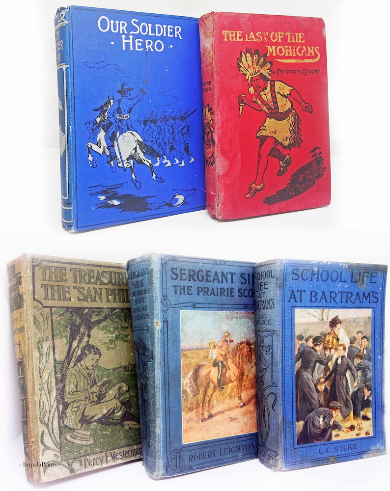 Antique and vintage Adopt a Book, old books Loved hardback books Vintage Book for book lovers image 4