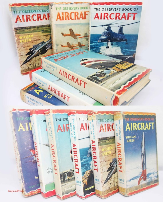 Vintage Aircraft Guides Aviation Books Gifts Book Spotter Book