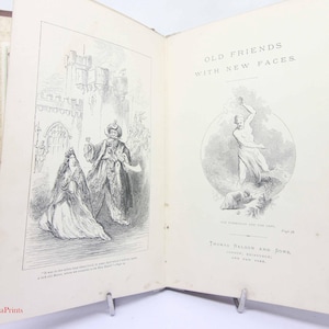 Our Friends with New Faces: Antique Hardback Storybook (1884) story book