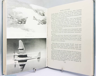 Pierre Clostermann Air combat Biography Flames in the Sky 1953 World War Two aviation Aircraft Vintage book Wartime flight Military RAF