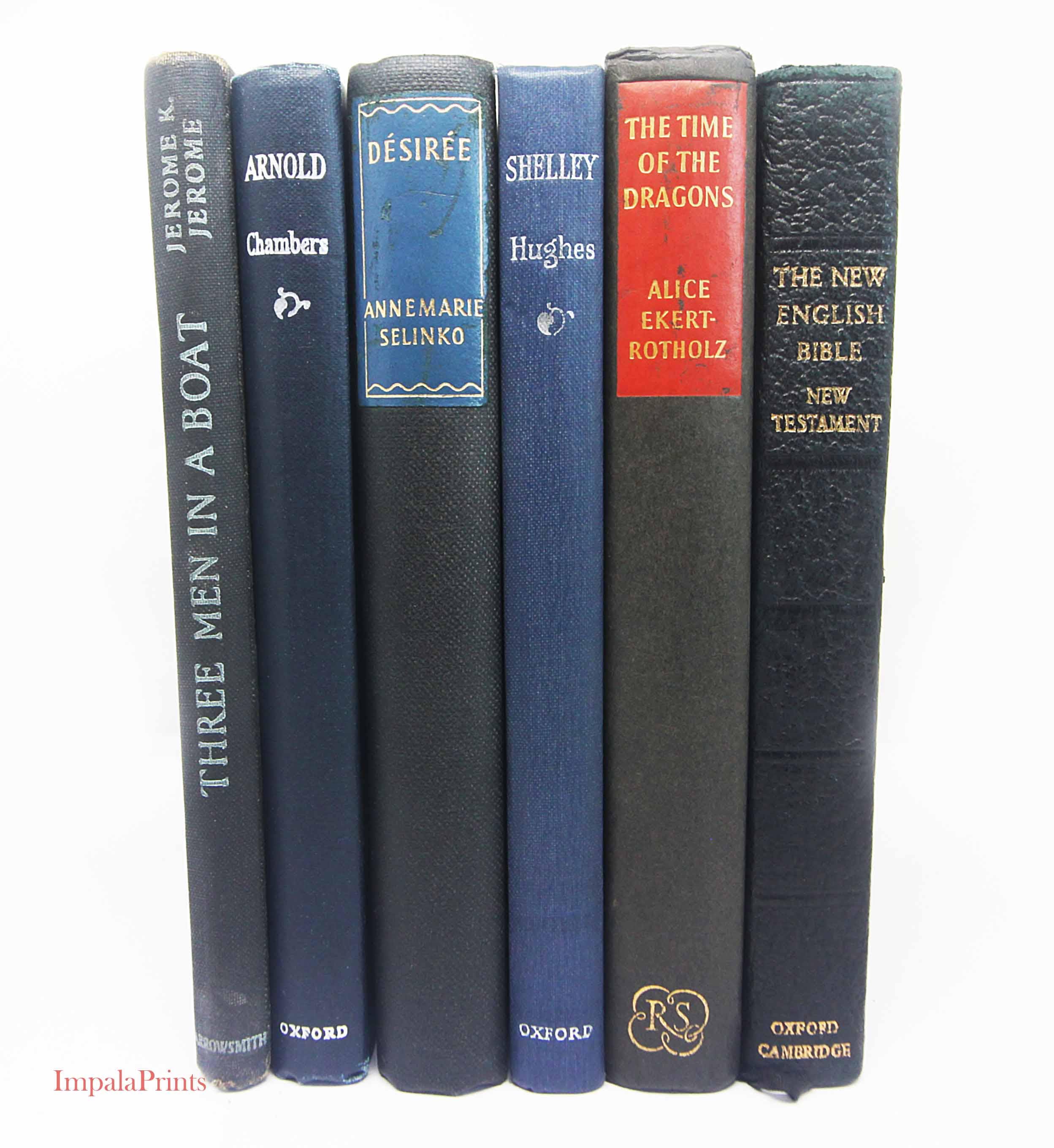 Antique and vintage Adopt a Book, old books Loved hardback books