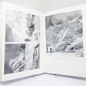 Besteigung des Everest von John Hunt 1950er Jahre Vintage Klettern Farbplatten Hardcover Rücken Abenteuer Klettern Geschenk Reise Abenteuer