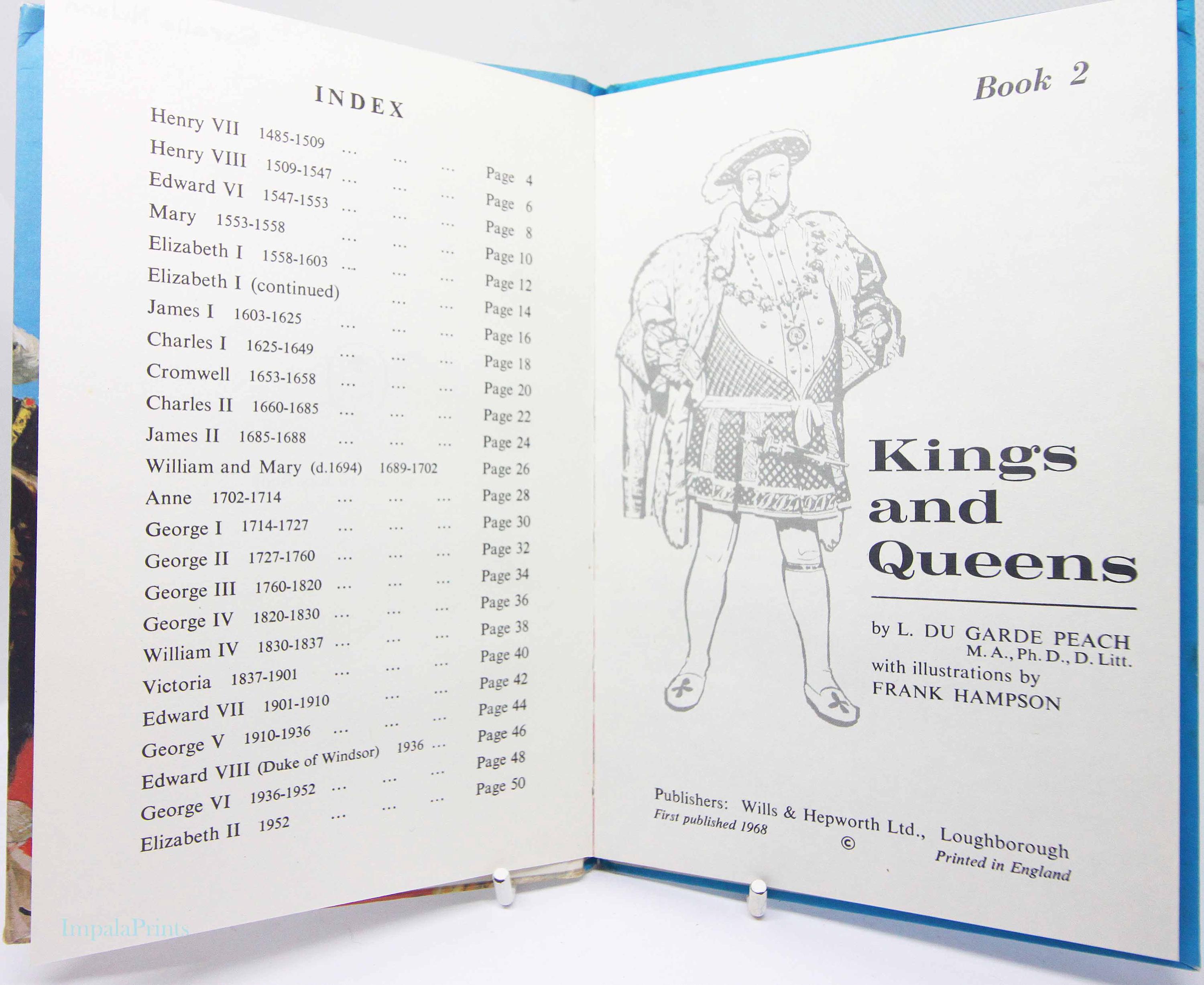 Kings and Queens 洋書絵本 戦前 ヴィンテージ Kings and Queens of England – Vintage 1960s Ladybird Book