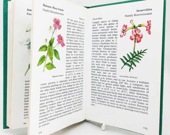 Vintage flower book on House Plants Illustrated picture book 1972 Flowers guide Old Retro