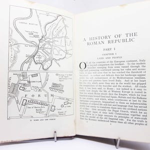 Rome History 1932 History of the Roman Republic & Empire, Illustrated Vintage Hardback Book, Historic Collectible for History Lover
