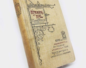 Headlong Hall, Antique Book 1891 Hardback Old books Novel Satire.