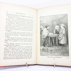 Children&#39;s book Loves Golden Key Antique illustrated 1908 rare Fiction Vintage old book Childrens Stories illustrated