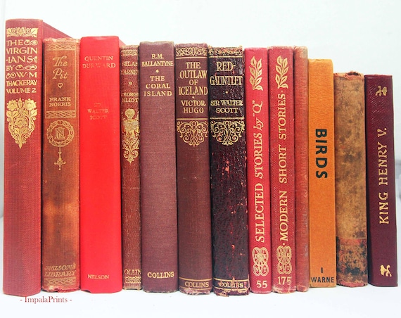 Antique and vintage Adopt a Book, old books Loved hardback books Vintage Book for book lovers