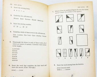 Psychology book Know Your IQ test 1962 Pelican Series Vintage Factual book paperback Medical science gift