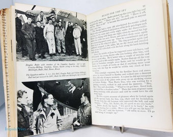 Douglas Bader pilot biography 1950s World War Two aviation Aircraft Vintage book Hardback Wartime flight Military RAF