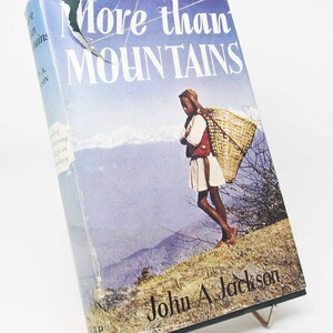More than Mountains 1955 vintage Climbing colour plates Paperback back adventure climb gift travel adventure image 2