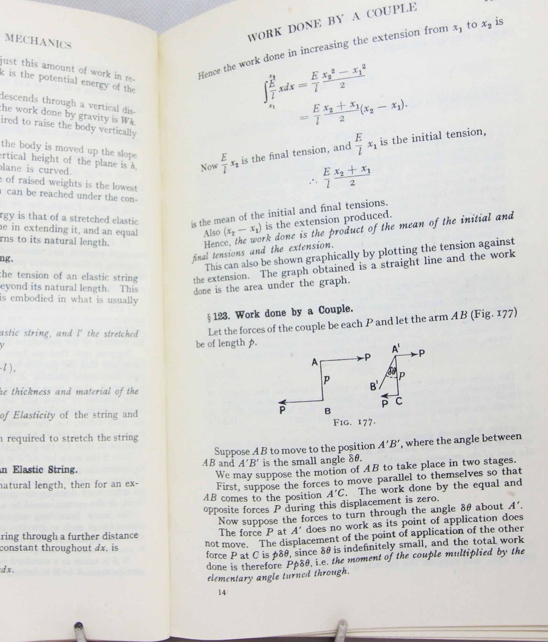 Mechanics Maths Book, 1940s Statics & Hydrostatics Mathematics Vintage ...