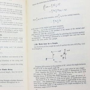 Mechanics Maths book, 1940s statics & hydrostatics Mathematics Vintage textbook Book Hardback gift engineering mechanical design