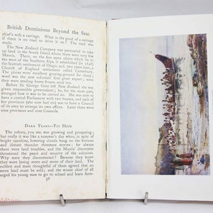 British History book 1920s British Dominions antique illustrated picture book childrens history textbook History books