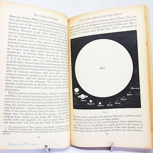 Origin Of The Earth 1959 Book Vintage Geography Astronomy Paperback Pelican Blue Paperback collectable