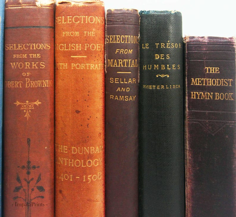 Antique and vintage Adopt a Book, old books Loved hardback books Vintage Book for book lovers image 6