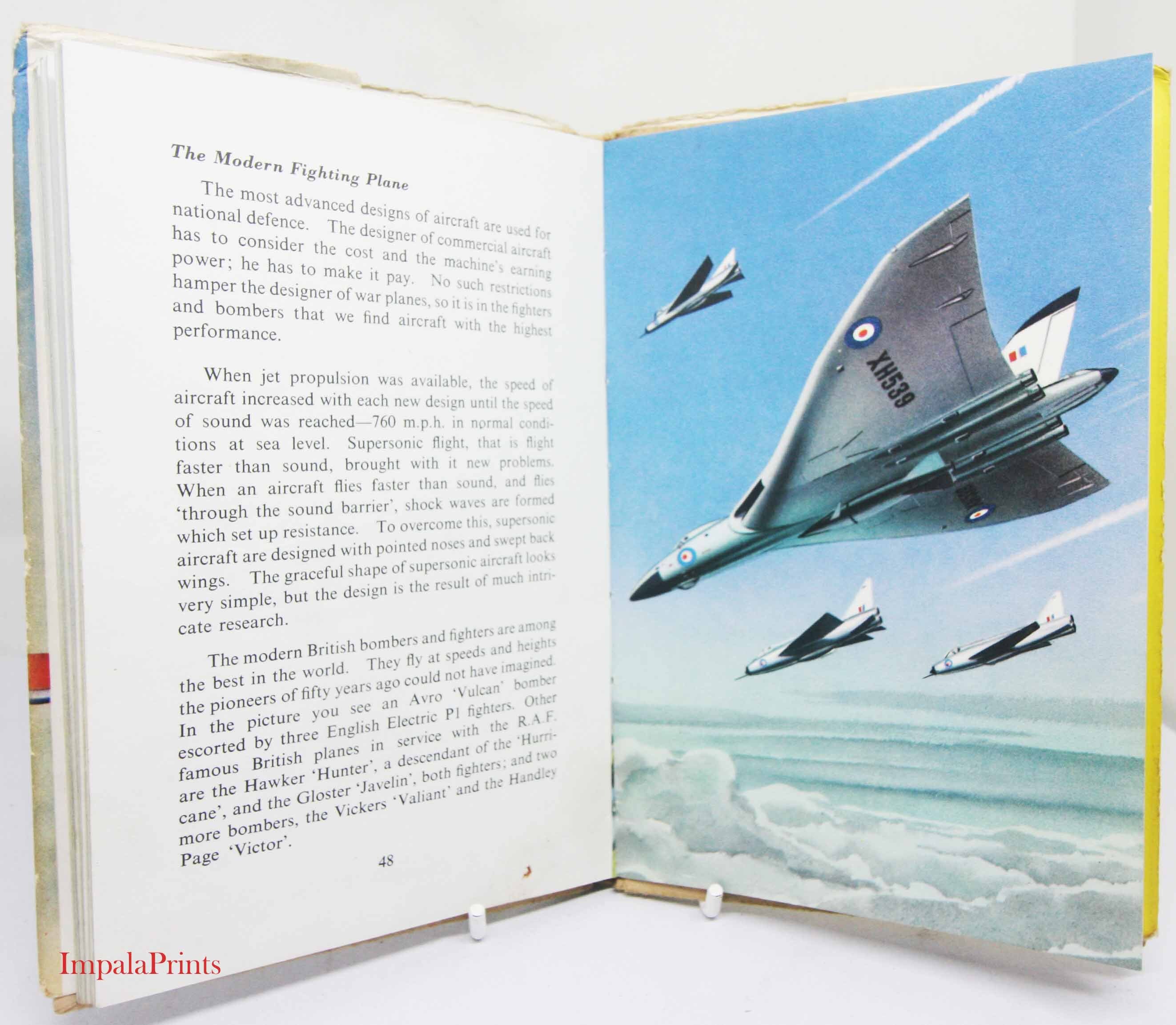 Vintage Aviation Book Book Childrens Picture Gift Pilot 1960