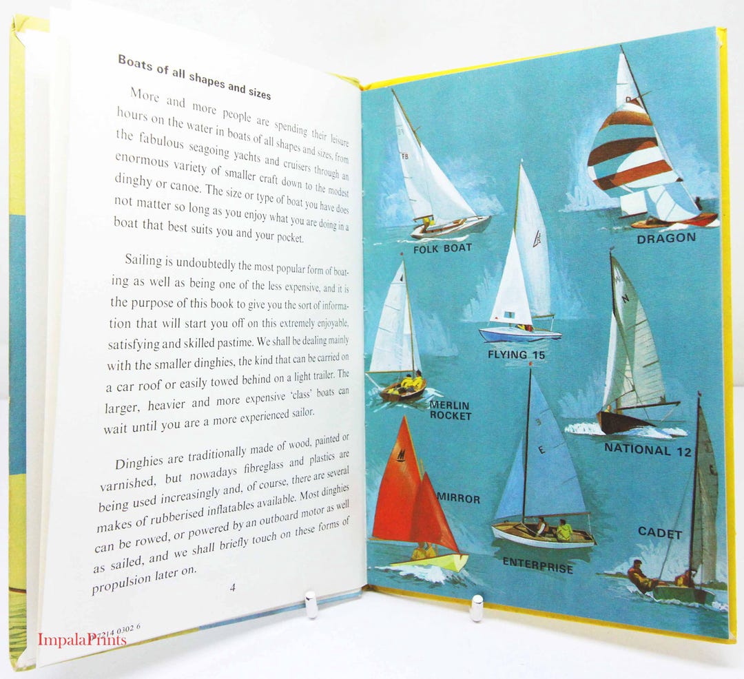 Boating Guidebooks Vintage Ladybird Book – the Sailing Guide Guide | Beginner Boating Book ...